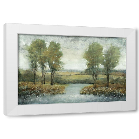 Stream Side II White Modern Wood Framed Art Print by OToole, Tim