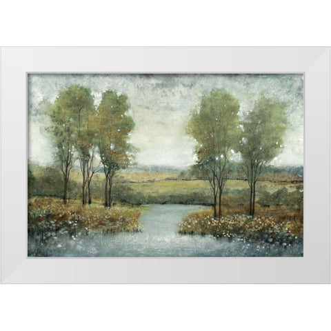 Stream Side II White Modern Wood Framed Art Print by OToole, Tim