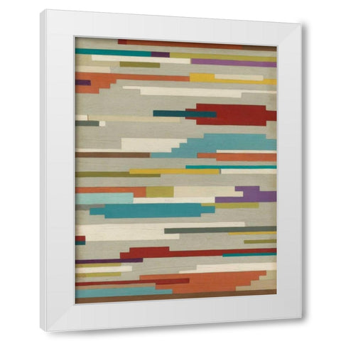 Southwest Signals I White Modern Wood Framed Art Print by Vess, June Erica