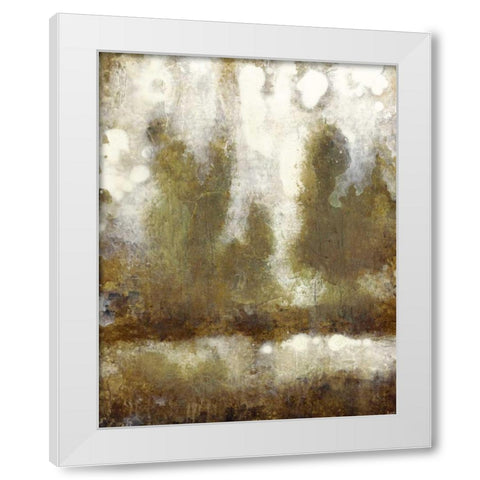 Gilded Tree Silhouette I White Modern Wood Framed Art Print by OToole, Tim
