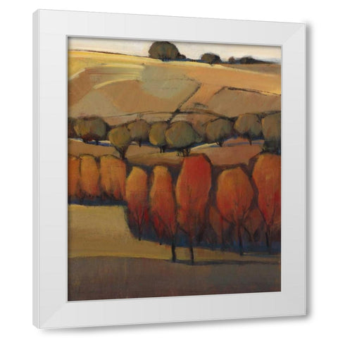 On the Ridge II White Modern Wood Framed Art Print by OToole, Tim