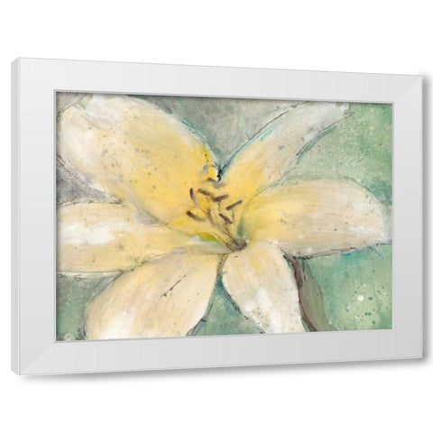 Floral Spirit III White Modern Wood Framed Art Print by OToole, Tim