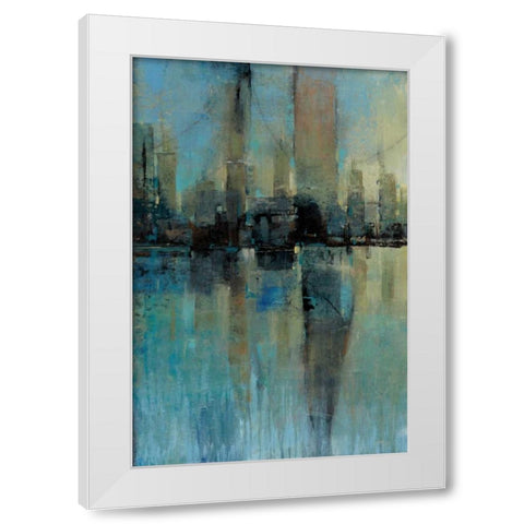 Downtown II White Modern Wood Framed Art Print by OToole, Tim