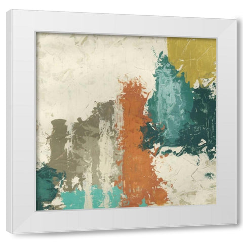 City Signals I White Modern Wood Framed Art Print by Vess, June Erica