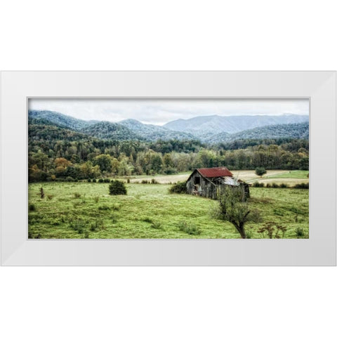 Down on the Farm White Modern Wood Framed Art Print by Head, Danny