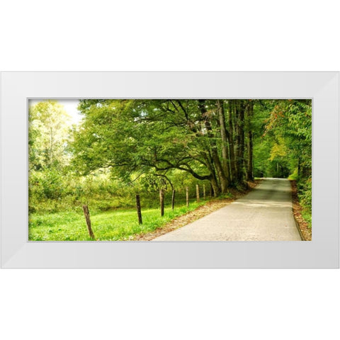 Over the Next Hill White Modern Wood Framed Art Print by Head, Danny