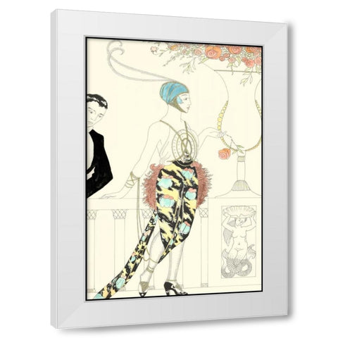 Arte Deco Fashion II White Modern Wood Framed Art Print by Unknown