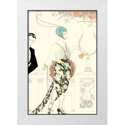 Arte Deco Fashion II White Modern Wood Framed Art Print by Unknown