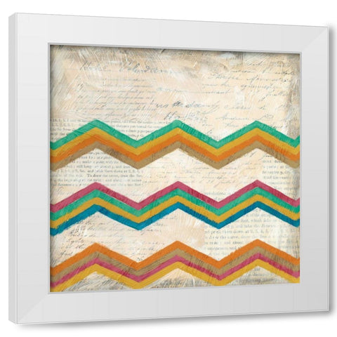 Twist and Shout III White Modern Wood Framed Art Print by Zarris, Chariklia