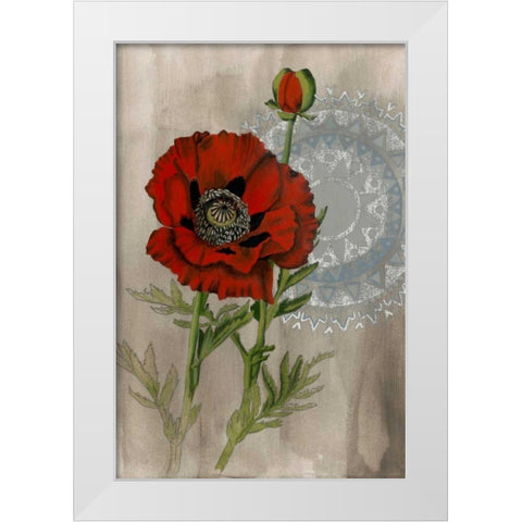 Bohemian Botanical III White Modern Wood Framed Art Print by McCavitt, Naomi