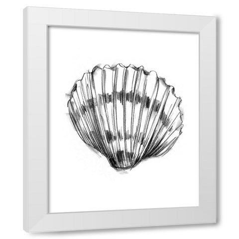 UA CH Shell Sketch VI White Modern Wood Framed Art Print by Harper, Ethan