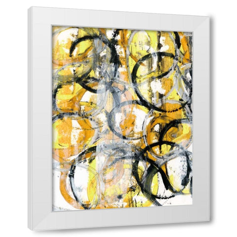 Taxi Cab I White Modern Wood Framed Art Print by Fuchs, Jodi