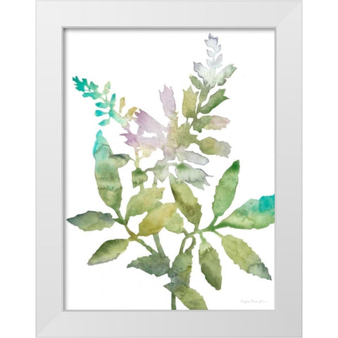 Blooms for Nico I White Modern Wood Framed Art Print by Meagher, Megan