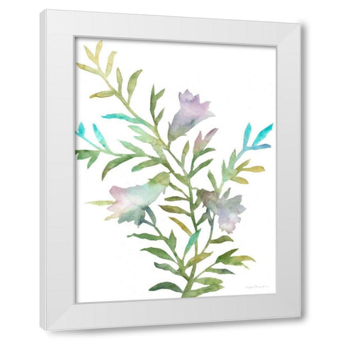 Blooms for Nico II White Modern Wood Framed Art Print by Meagher, Megan