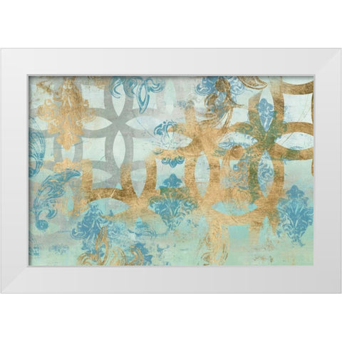 Pattern Construct II White Modern Wood Framed Art Print by Goldberger, Jennifer