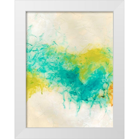 Aurora Lights II White Modern Wood Framed Art Print by Vess, June Erica