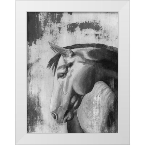 Dappled Grey I White Modern Wood Framed Art Print by McCavitt, Naomi