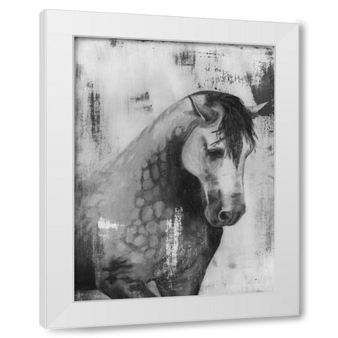 Dappled Grey II White Modern Wood Framed Art Print by McCavitt, Naomi