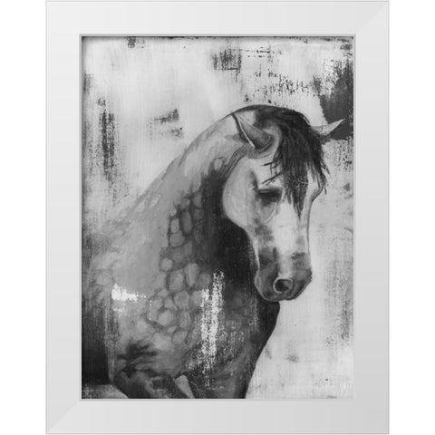 Dappled Grey II White Modern Wood Framed Art Print by McCavitt, Naomi