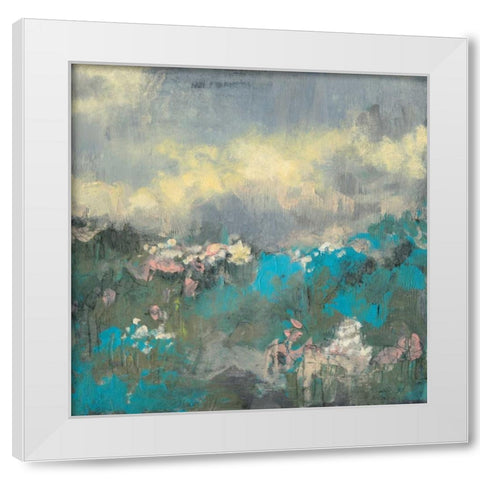 Painterly Field I White Modern Wood Framed Art Print by Goldberger, Jennifer