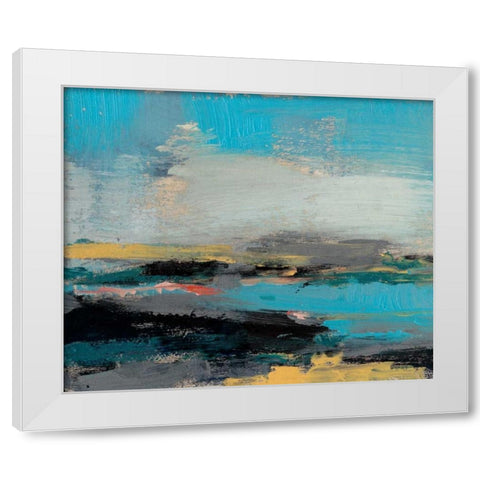 Bold Horizon II White Modern Wood Framed Art Print by Goldberger, Jennifer