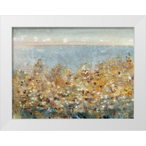 Blossoms by the Sea II White Modern Wood Framed Art Print by OToole, Tim