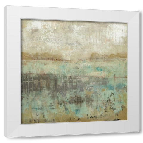 Pastels and Rust I White Modern Wood Framed Art Print by Goldberger, Jennifer