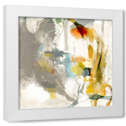 Defy I White Modern Wood Framed Art Print by Jasper, Sisa