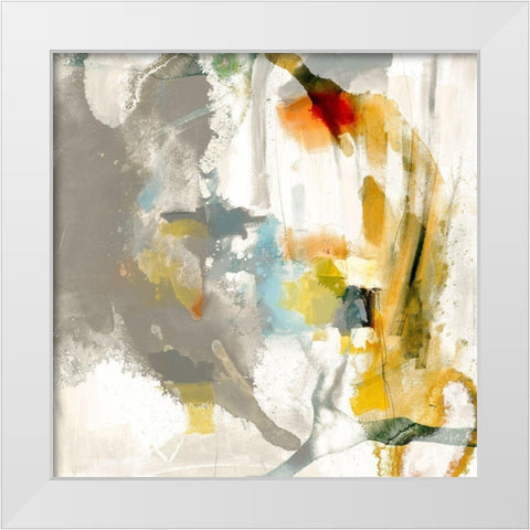 Defy I White Modern Wood Framed Art Print by Jasper, Sisa