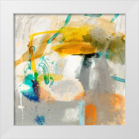 Defy II White Modern Wood Framed Art Print by Jasper, Sisa