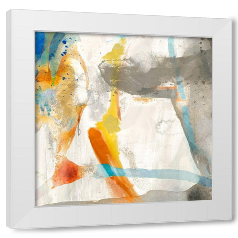 Defy III White Modern Wood Framed Art Print by Jasper, Sisa