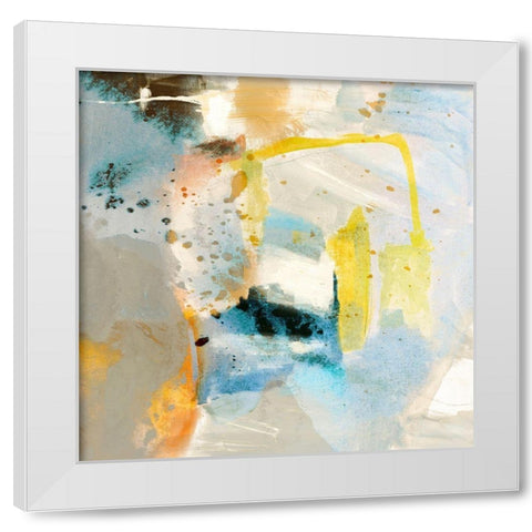 Defy IV White Modern Wood Framed Art Print by Jasper, Sisa