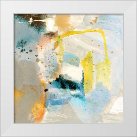 Defy IV White Modern Wood Framed Art Print by Jasper, Sisa