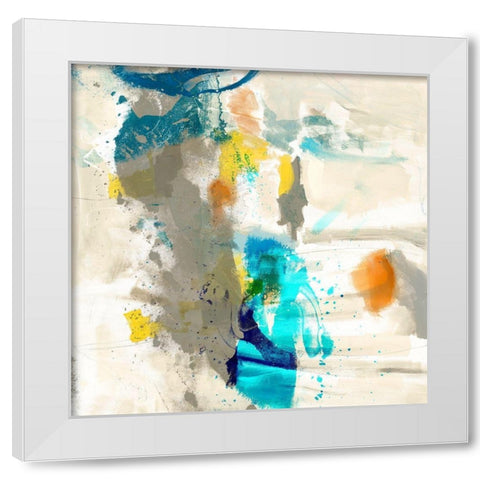 Defy V White Modern Wood Framed Art Print by Jasper, Sisa