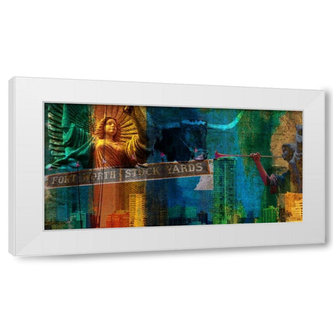 Ft. Worth Panel White Modern Wood Framed Art Print by Jasper, Sisa