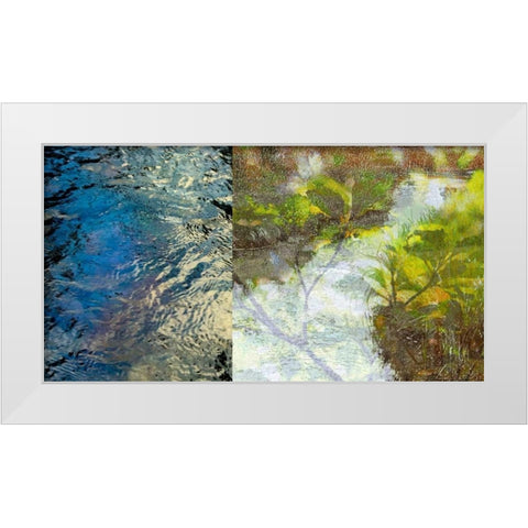 River Mod Panel I White Modern Wood Framed Art Print by Jasper, Sisa