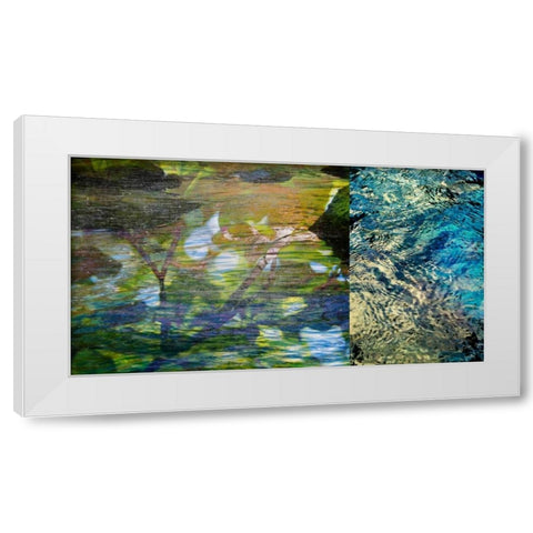 River Mod Panel II White Modern Wood Framed Art Print by Jasper, Sisa