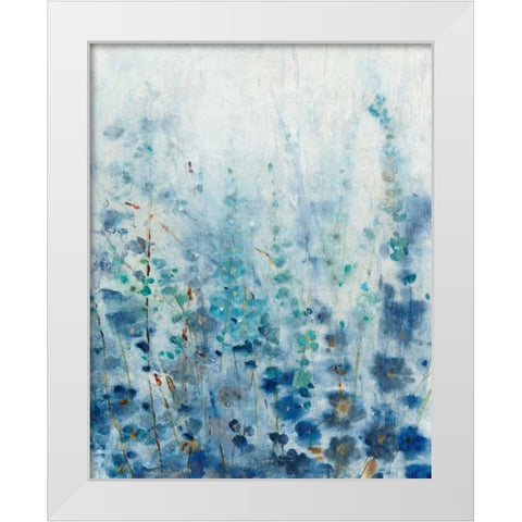 Misty Blooms I White Modern Wood Framed Art Print by OToole, Tim