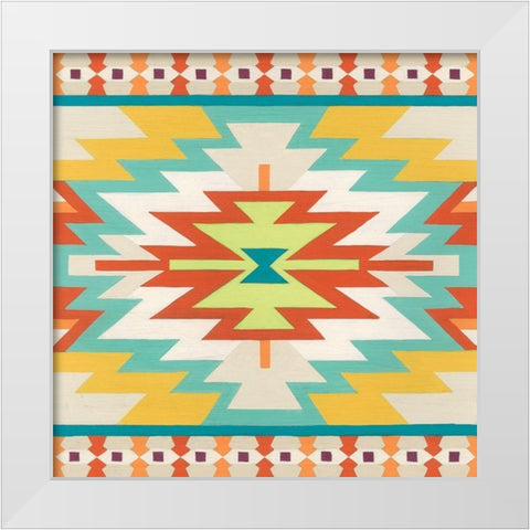 Mesa Motif II White Modern Wood Framed Art Print by Vess, June Erica