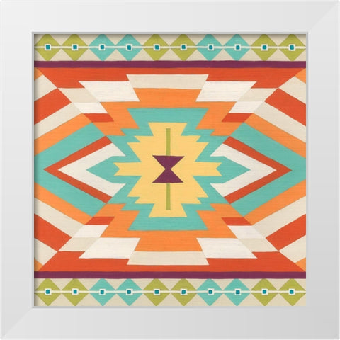 Mesa Motif IV White Modern Wood Framed Art Print by Vess, June Erica