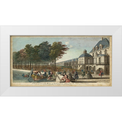 View of Fontainebleau II White Modern Wood Framed Art Print by Tinney, I.