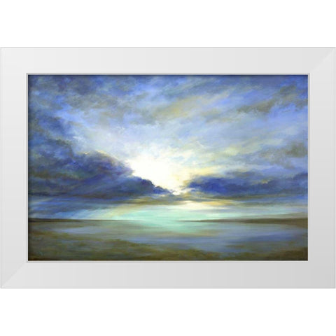 Sky Light White Modern Wood Framed Art Print by Finch, Sheila