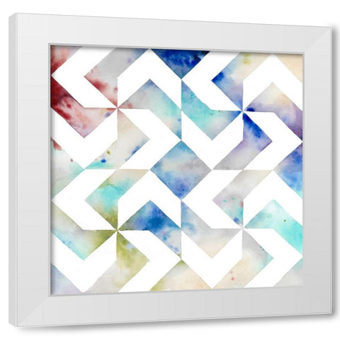 Pattern Blur III White Modern Wood Framed Art Print by Meagher, Megan