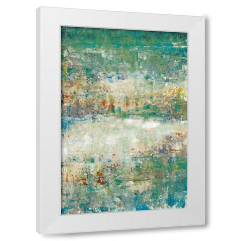 Flower Path I White Modern Wood Framed Art Print by OToole, Tim