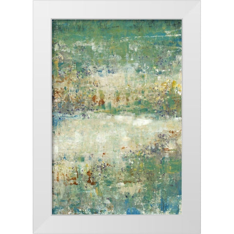 Flower Path I White Modern Wood Framed Art Print by OToole, Tim