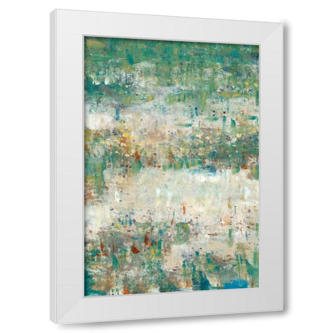 Flower Path II White Modern Wood Framed Art Print by OToole, Tim