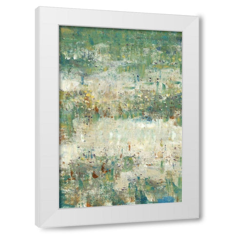 Flower Path II White Modern Wood Framed Art Print by OToole, Tim