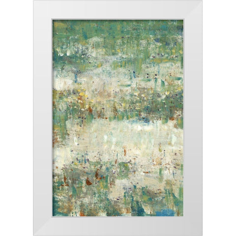 Flower Path II White Modern Wood Framed Art Print by OToole, Tim