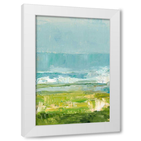 Coastal Overlook I White Modern Wood Framed Art Print by Harper, Ethan