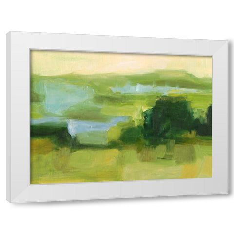 Emerald Wetlands I White Modern Wood Framed Art Print by Harper, Ethan